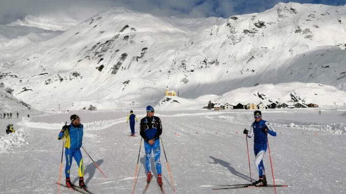 Sci di fondo a Riale, Piemonte -Nazionale Juniores in allenamento