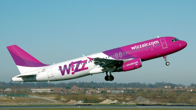 WizzAir, una aereo della flotta