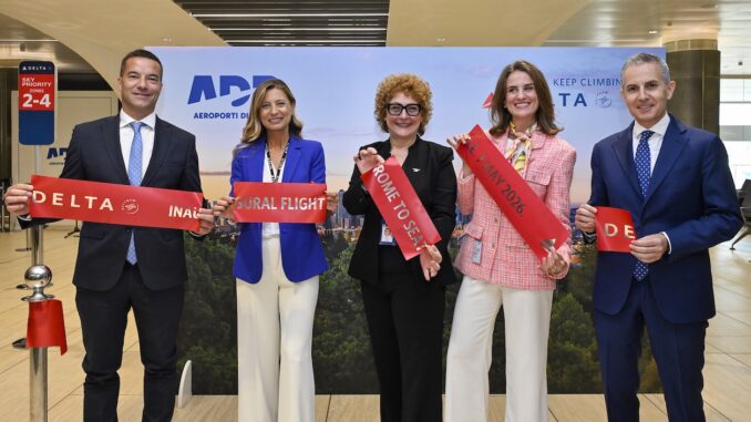 Delta inaugura il nuovo volo diretto Roma-Seattle