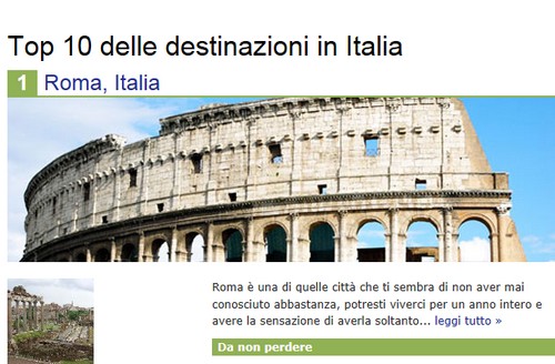Destinazioni Italia