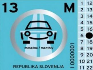 Sloveens snelwegvignet