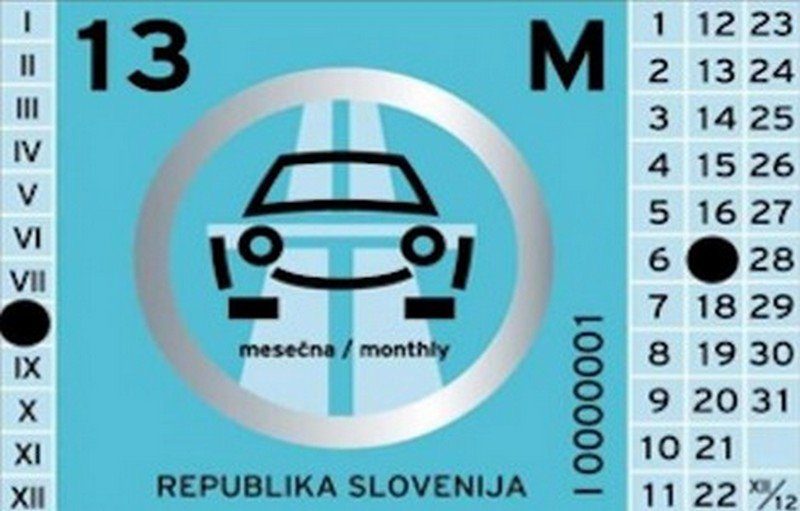 Bollino autostradale Slovenia