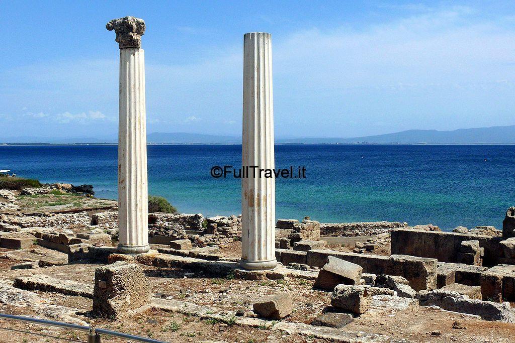 Tharros, colonne di epoca romana