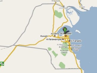 クウェートの地図