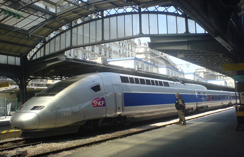 Treno TGV nella Stazione Gare de l'Est di Parigi - ph denisparis via Wikipedia