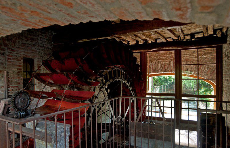 La ruota del Romantik Hotel Mulino Grande di Cusago