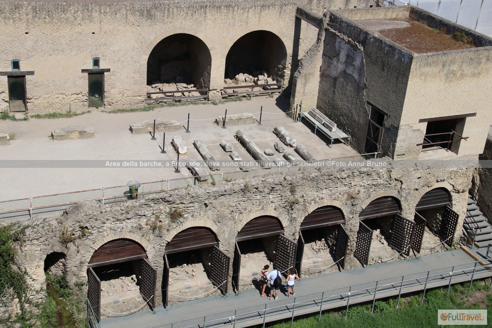 Bootengebied in Herculaneum waar skeletten zijn gevonden ©Foto Anna Bruno