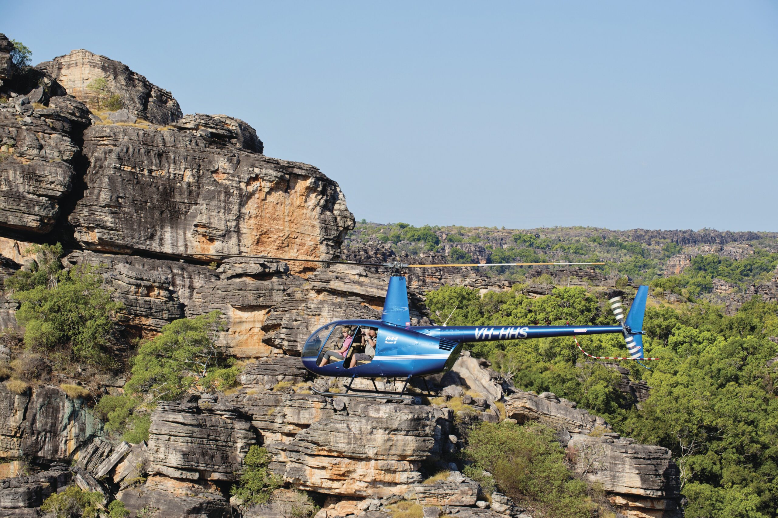 Helicopter flight over Kakadu, Australia