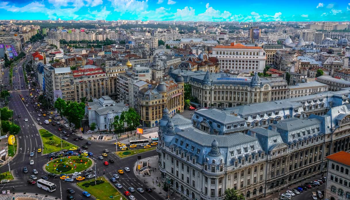 Panorama di Bucarest, Romania