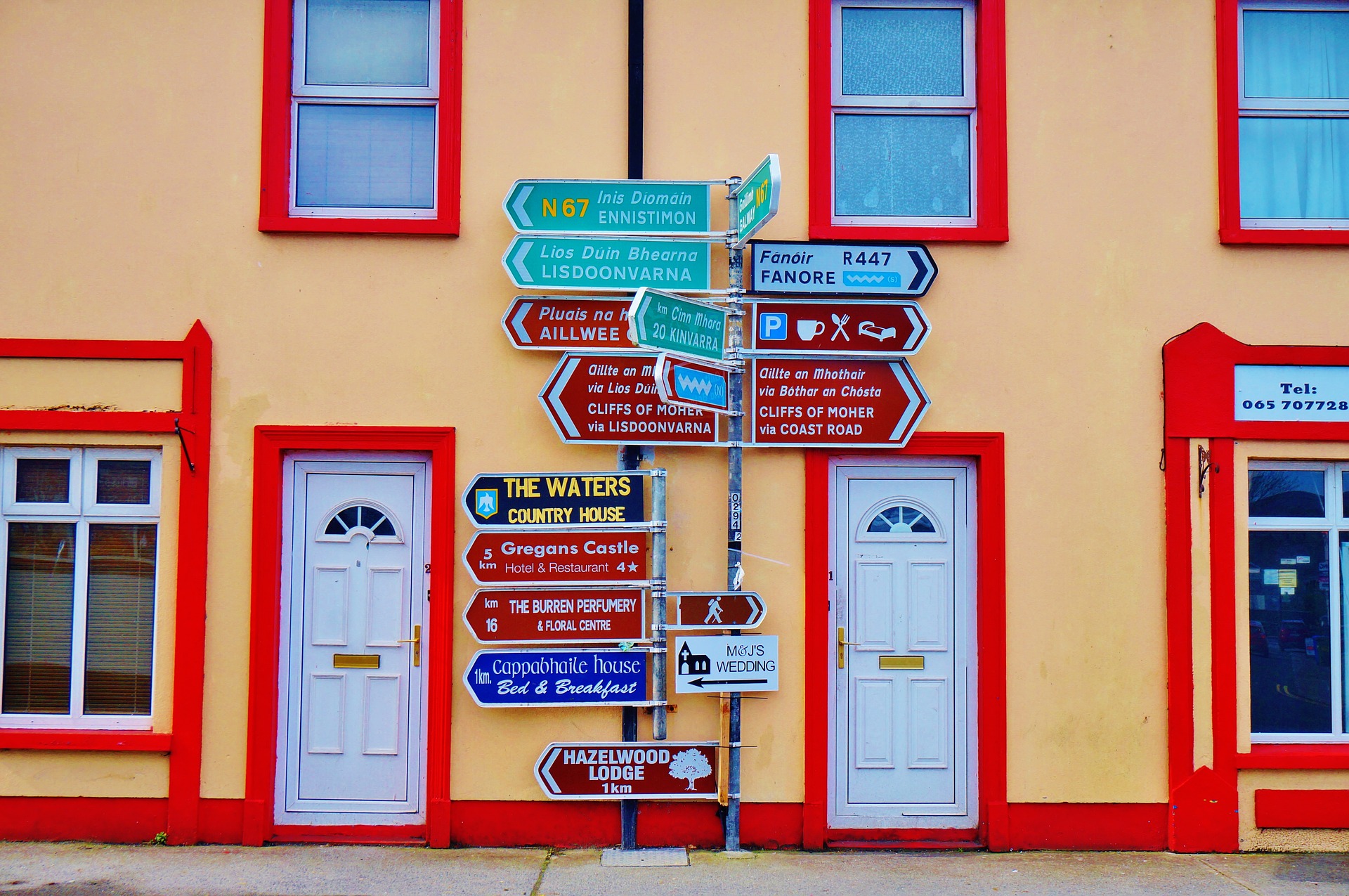 Signalisation pittoresque de Galway