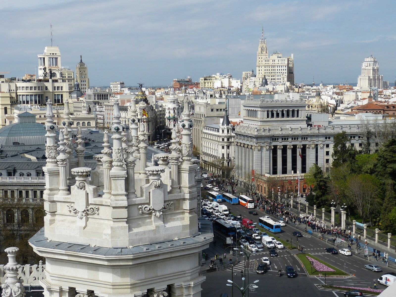 Veduta del centro di Madrid - Foto di falco
