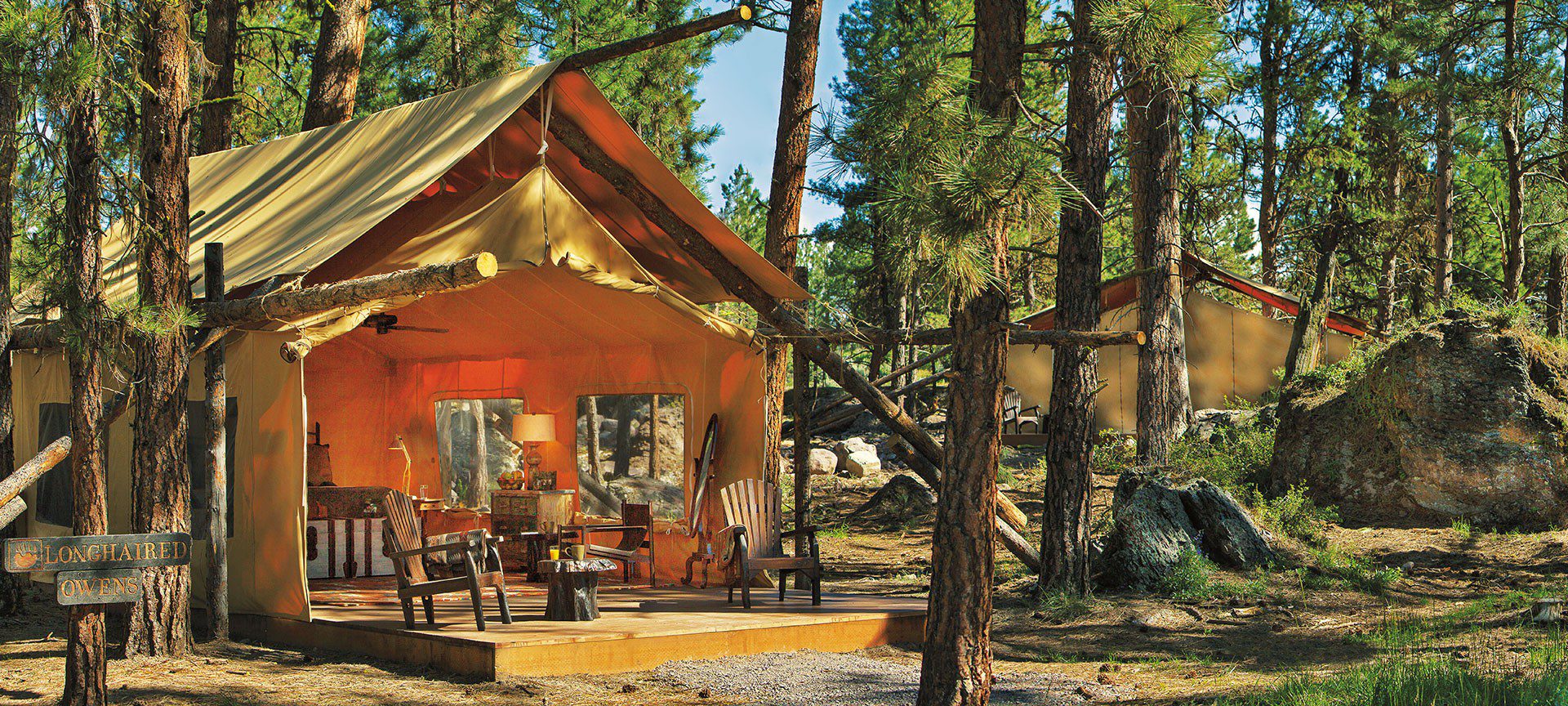 Glamping al Paws-Up Ranch in Montana