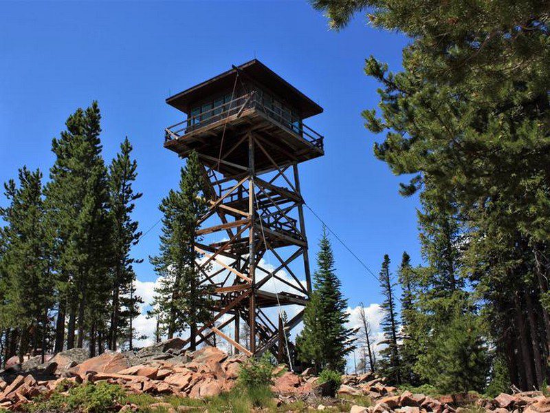 Spruce mountain fire tower, Wyoming