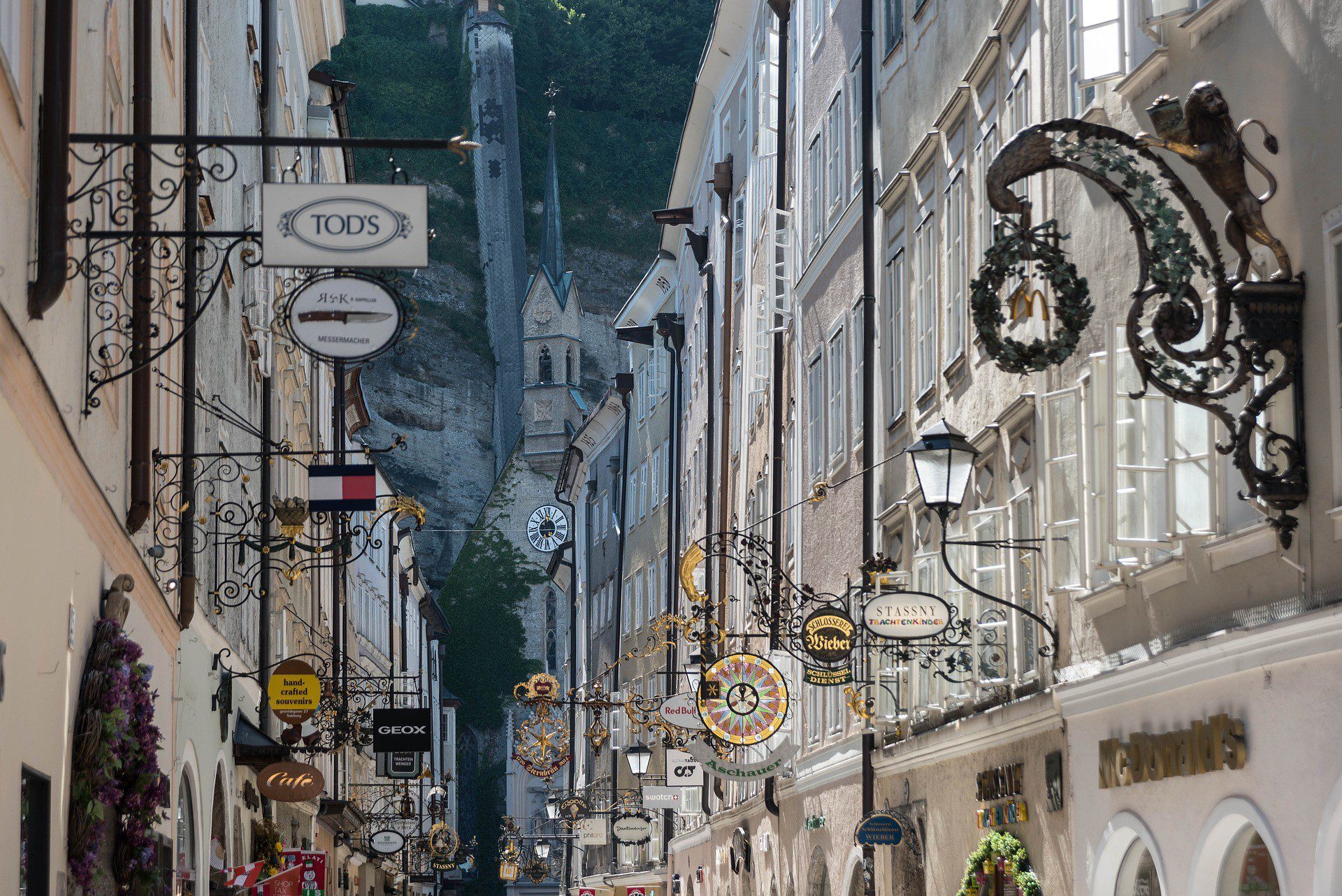 La Getreidegasse, Salzbourg - Photo de Gerhard Bogner Pix