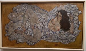 Un'opera di Egon Schiele al Ludwig Museum- Foto Maria Ilaria Mura