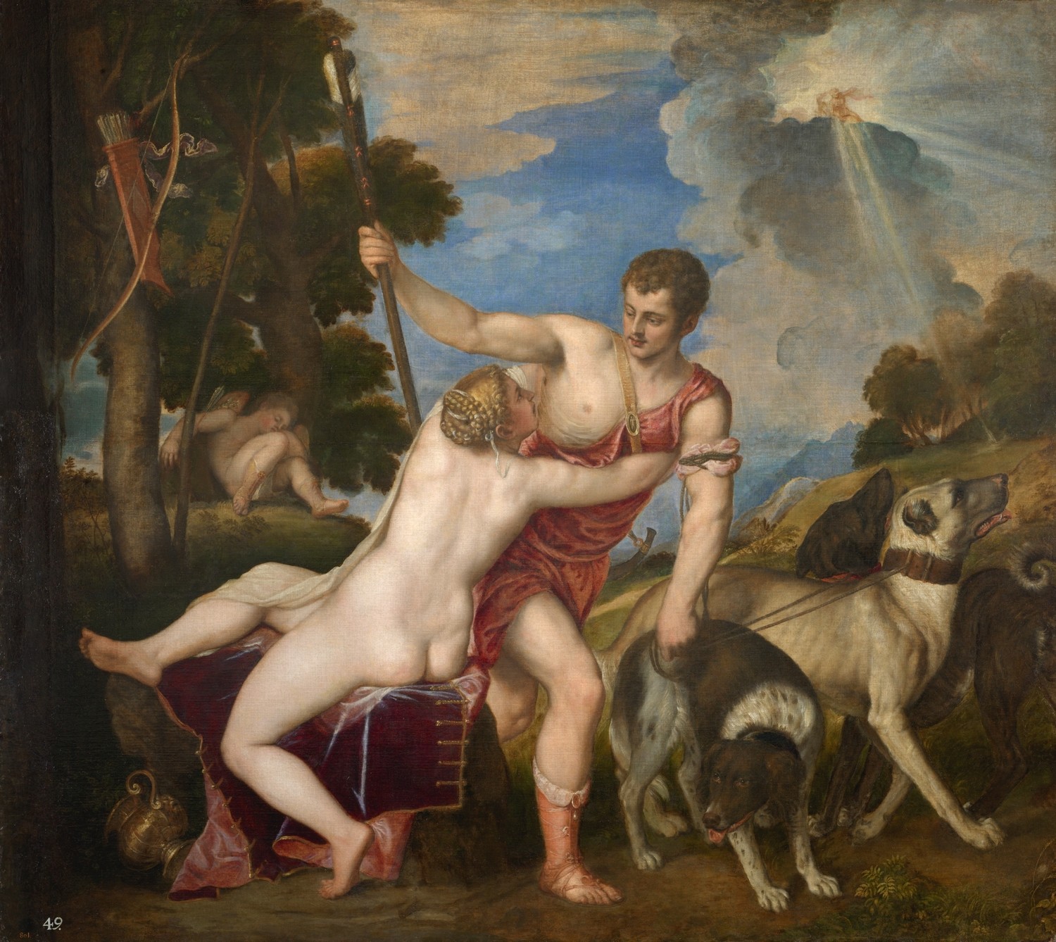 Tiziano - Venere e Adone ©Museo del Prado