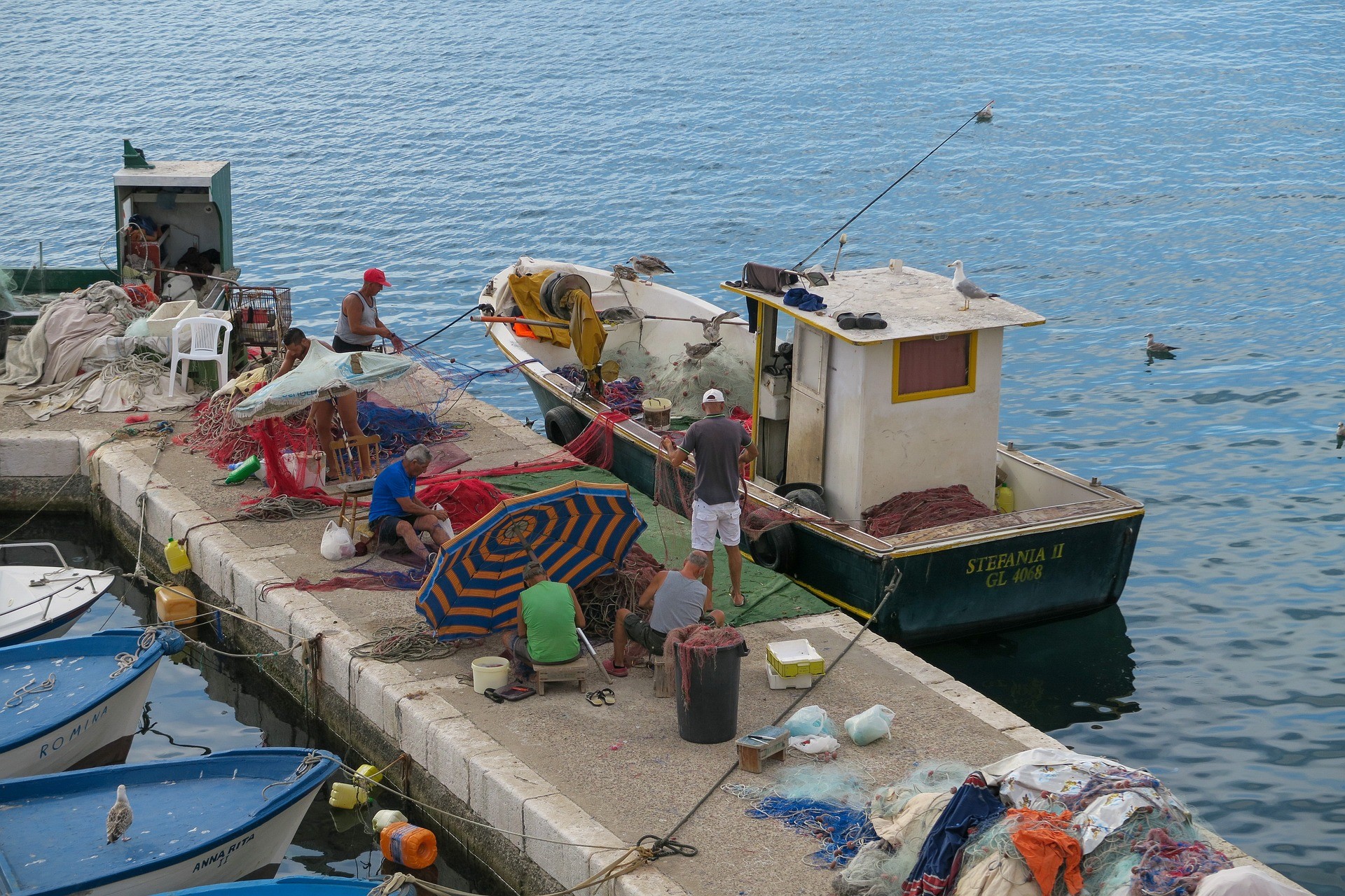 Pescatori a lavoro, Gallipoli