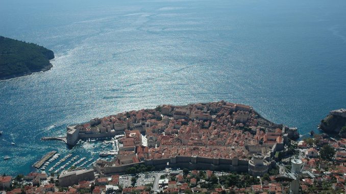 Veduta di Dubrovnik dal Monte Srd