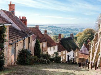 Village of Shaftesbury in England