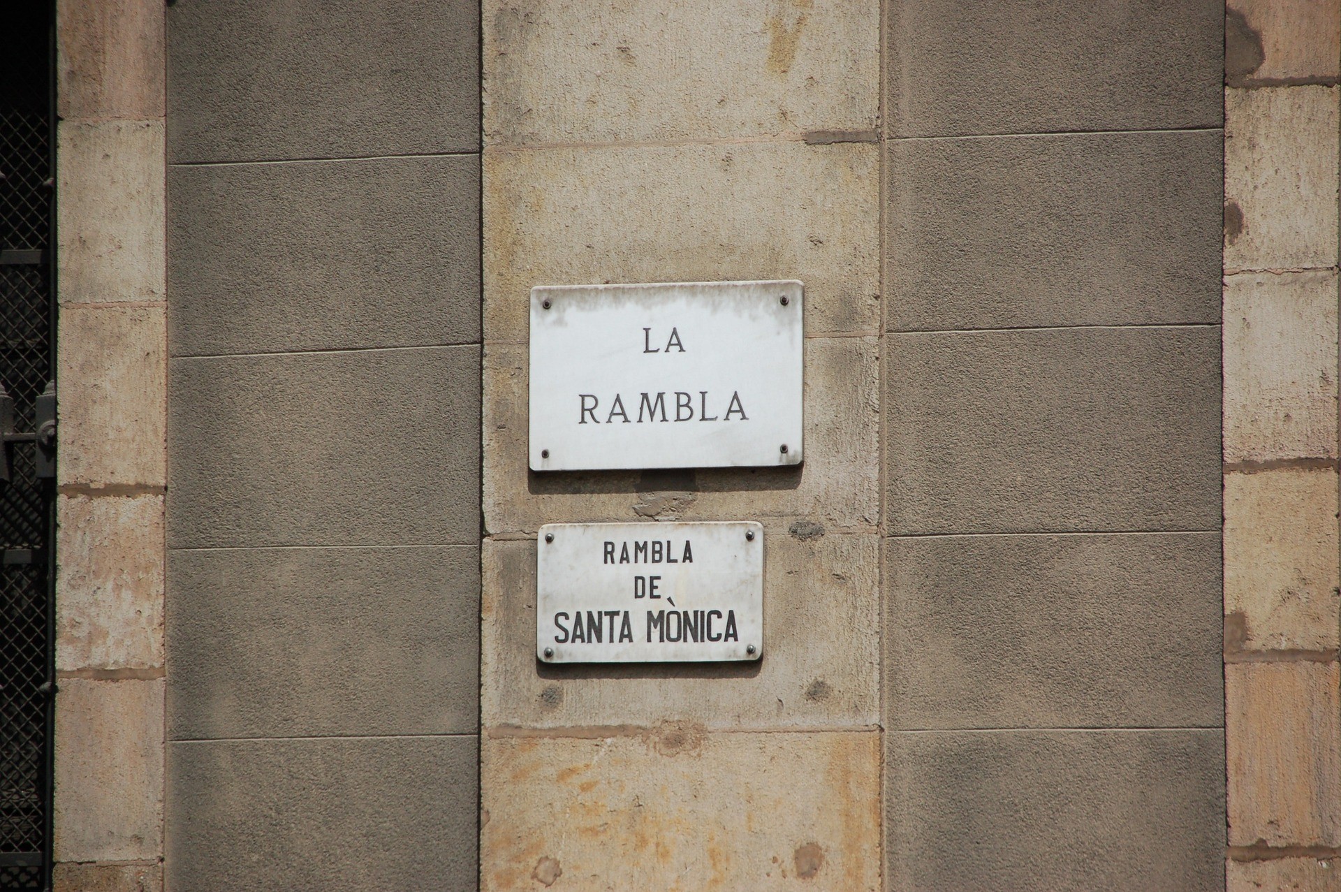 Rambla de Santa Monica. Barcellona