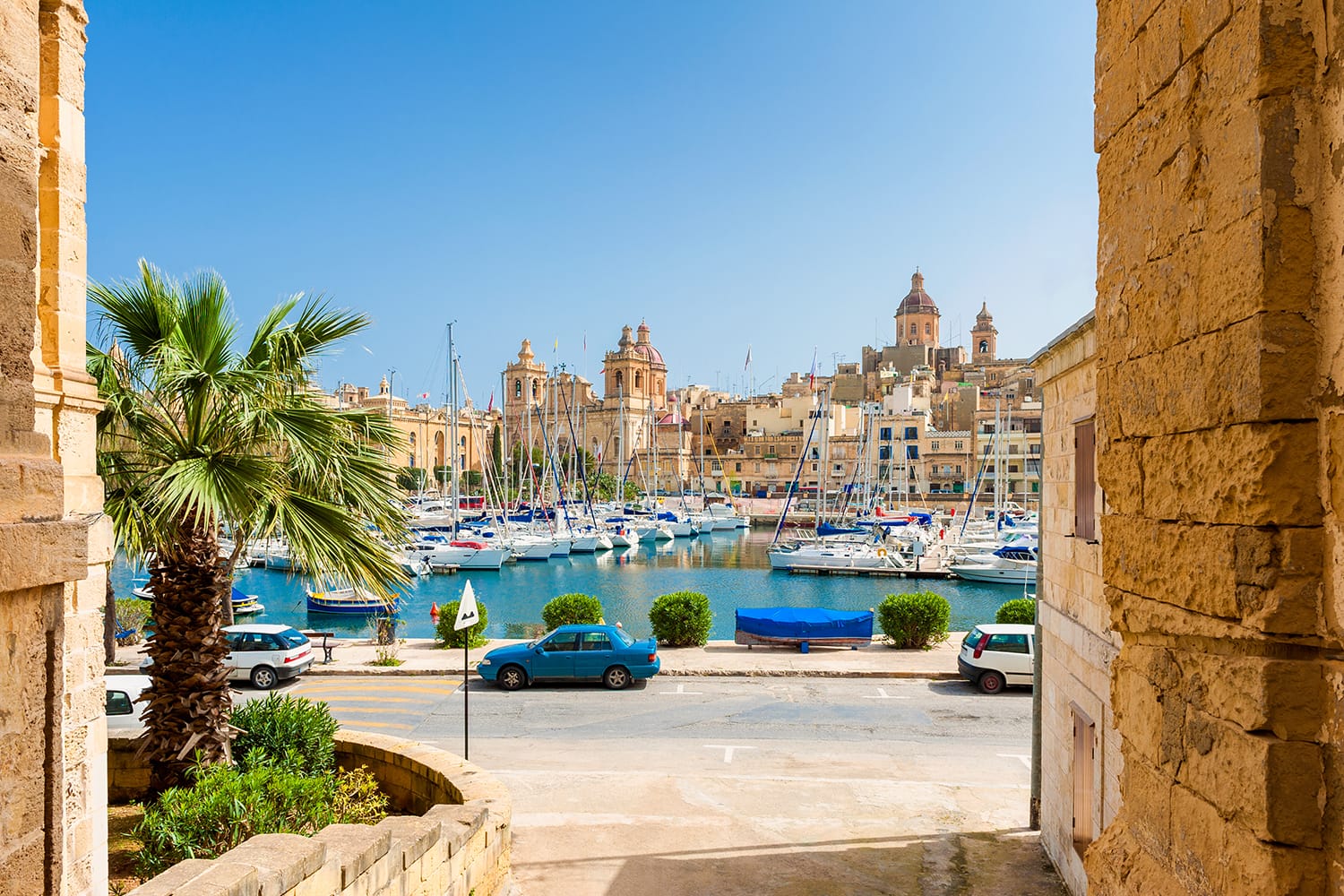 Scorcio di un porto turistico a Malta - Foto Allard One