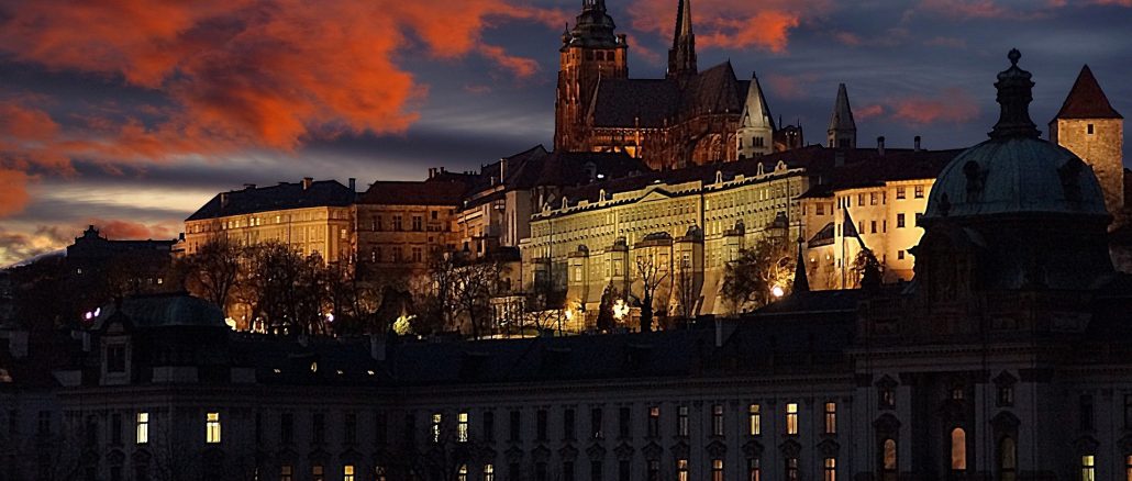 Castello di Praga, notturno