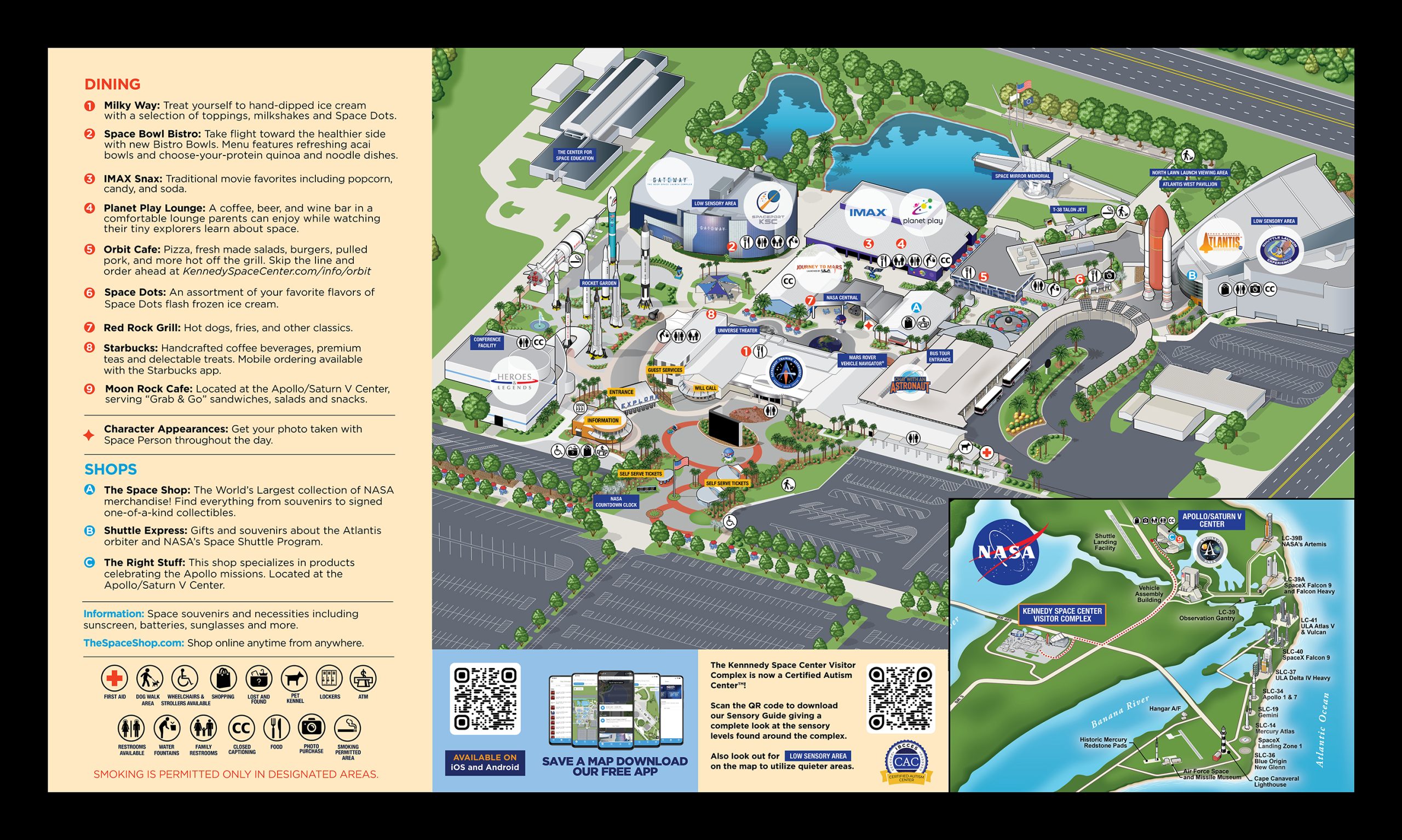 Mappa del Kennedy Space Center